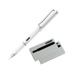 LAMY 사파리 만년필 + 잉크카트리지 2p, EF, 화이트(만년필) undefined/undefined 반품 최저가 35,660원