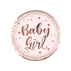 레터링 파티접시 베이비걸 로즈골드 18cm, 30개입, 1개 주방용품/일회용품/종이컵 반품 최저가 9,040원