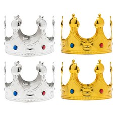 왕관 2종 x 2p 세트, 골드, 실버, 1세트 문구/오피스/파티/이벤트 반품 최저가 11,040원
