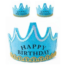 LED 램프 생일왕관, 블루, 3개 문구/오피스/파티/이벤트 반품 최저가 6,810원