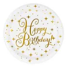 파티팡 레터링 일회용 파티접시 해피벌스데이 화이트 23cm, 10개, 3개 주방용품/일회용품/종이컵 반품 최저가 10,220원