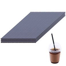 PLA 벌크 빨대 블랙 일반 0.7 x 21 cm, 100개, 1개 주방용품/빨대/스트로우 반품 최저가 5,120원