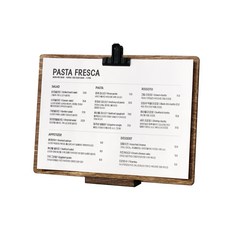 잡철공작소 잉글랜드 우드 클립보드 메뉴판 가로형 A4 + 받침대, 1세트 문구/오피스/보드/칠판/광고 반품 최저가 31,800원