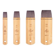 아트시크릿 수채 공예 브러쉬 4종 세트 2050F, 20mm, 30mm, 40mm, 50mm, 1세트 문구/오피스/미술/화방용품 반품 최저가 9,000원