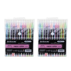 ZUIXUA 눈부신 데코팬 12색 세트 1.0mm, 파스텔, 2세트 문구/오피스/학용품/수업준비 반품 최저가 3,240원