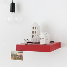 마켓비 ENKEL 벽선반, 레드, 1단 홈인테리어/선반/정리대 반품 최저가 8,100원