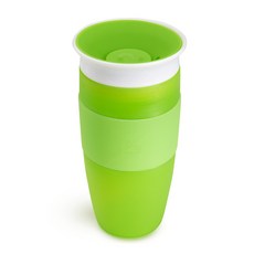 먼치킨 미라클 논슬립 360도 대용량 흘림방지컵, 그린, 414ml 주방용품/유아동물병/도시락 반품 최저가 4,490원