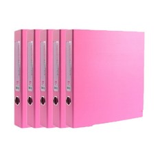 알파 에코 프랜드리 합지 D링 바인더 3공 A4 3cm, 분홍, 5개 문구/오피스/사무용품 전문관 반품 최저가 10,290원
