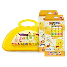 노랑병아리 크레용 26색 + HB 연필 10개입 x 2p 세트, 1개 문구/오피스/미술/화방용품 반품 최저가 3,720원