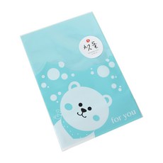 큐티봉투 300p + 첫돌스티커 캘리2 300p, 곰(블루), 1세트 문구/오피스/데코/포장용품 반품 최저가 5,100원