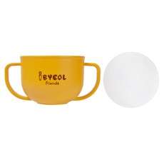 아이별프렌즈 양손컵 + 실리콘 뚜껑 보관용, 옐로, 1세트 주방용품/유아동컵/빨대컵 반품 최저가 4,590원