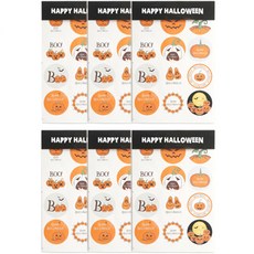 할로윈 스티커 3p세트, 호박, 6세트 문구/오피스/데코/포장용품 반품 최저가 4,490원