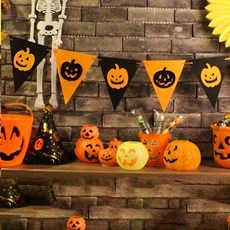 펠트 삼각가랜드 2p, 펌프킨, 2개 문구/오피스/파티/이벤트 반품 최저가 7,500원