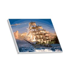 헬로페인팅 직접그리는 DIY 캔버스 도면 하얀돛, 01, 1개 문구/오피스/미술/화방용품 반품 최저가 5,750원