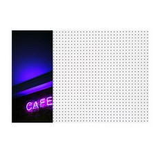앤비커머스 인테리어타공판 네온카페 좌WHITE, 1개, 화이트 문구/오피스/보드/칠판/광고 반품 최저가 42,860원