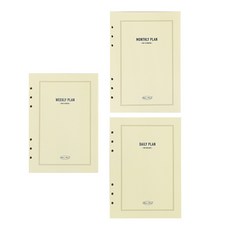 페이퍼리안 메이크 어 메모 6공 플래너 내지 3종 세트, 80매 문구/오피스/다이어리/플래너 반품 최저가 14,200원