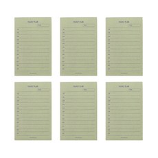 페이퍼리안 메이크 어 메모 메모패드, 이얼리플랜, 80매, 6개 문구/오피스/학용품/수업준비 반품 최저가 10,810원