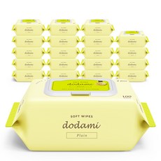 도담이 소프트 플레인 유아 물티슈 캡형, 100개입, 20세트 생활용품/화장지/물티슈 반품 최저가 19,580원