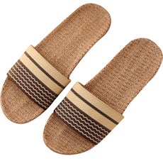 더자카 패턴컬러 리넨 실내화, 브라운, 1개 홈인테리어/카페트/쿠션 반품 최저가 4,290원