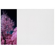 앤비커머스 인테리어타공판 밤벚꽃 좌WHITE, 1개, 화이트 문구/오피스/보드/칠판/광고 반품 최저가 57,700원