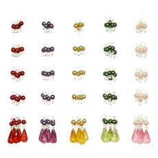 방울비즈 3줄세트, 레드 홈인테리어/커튼/블라인드 반품 최저가 4,810원