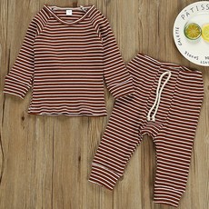 조이멀티 아동용 이지 줄무늬 쫄쫄이 상하복 세트 출산/유아동/유아동패션 반품 최저가 8,460원