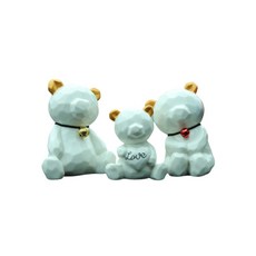 차량피규어 곰가족 3인, 화이트, 1개 자동차용품/인테리어 반품 최저가 17,660원