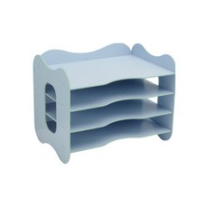 GUNU 4층 파일 정리함 1p, 블루, 4단 문구/오피스/사무용품 전문관 반품 최저가 6,580원