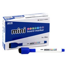 자바펜 지우개 미니보드마카, 파랑, 12개 문구/오피스/필기류 반품 최저가 7,000원