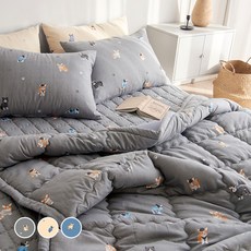라몬떼 댕댕이 세미마이크로 사계절 차렵이불 홈인테리어/FW 침구샵 반품 최저가 41,110원