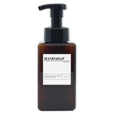 뉴앤룩 사각 리필 용기 거품형 450ml + 핸드솝 스티커 세트, 1세트, 브라운 홈인테리어/욕실용품 반품 최저가 3,940원