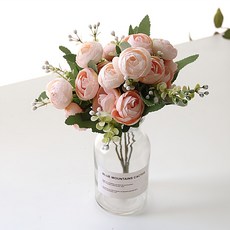 리버그린 조화 러블리 라넌 꽃화병 세트, 피치, 1세트 홈인테리어/원예/가드닝 반품 최저가 7,390원