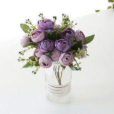 리버그린 조화 러블리 라넌 화병세트, 퍼플, 1세트 홈인테리어/원예/가드닝 반품 최저가 7,300원