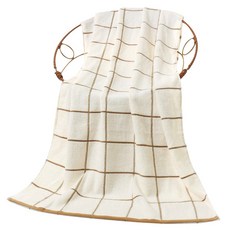 더자카 순면체크 바스타월, 아이보리, 1개 홈인테리어/바스타월 반품 최저가 10,240원