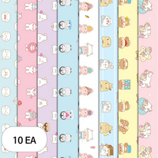 크리스탈팬시 랩핑지 8종, 혼합 색상, 10세트 문구/오피스/데코/포장용품 반품 최저가 4,140원