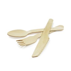 베스톰 자작나무 수저 포크 나이프 3종, 1개, 1개 주방용품/일회용품/종이컵 반품 최저가 5,450원