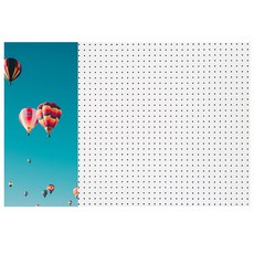 앤비커머스 인테리어타공판 파란하늘열기구 좌WHITE, 1개 문구/오피스/보드/칠판/광고 반품 최저가 48,100원