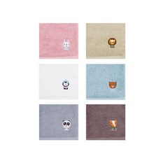 송월타월 리틀포레스트 고리수건 6종 세트, 혼합색상, 1세트 출산/유아동/욕실용품/스킨케어 반품 최저가 24,330원