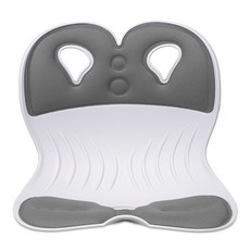 체어클럽 레이체어 와이드 자세보정의자, 화이트바디 그레이 문구/오피스/사무용품 전문관 반품 최저가 13,420원