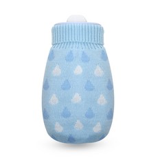 MORUN 보온 물주머니 + 니트커버 세트 블루, 1세트 홈인테리어/방한용품 반품 최저가 14,150원