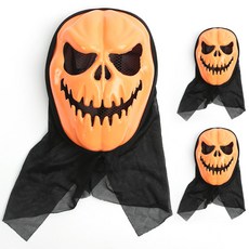 파티해 할로윈 플라스틱 호박 괴물 가면 3p, 혼합색상, 3개 문구/오피스/파티/이벤트 반품 최저가 7,610원