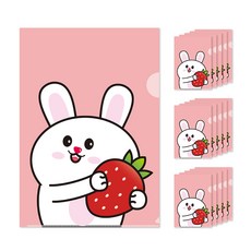 귀여운 디자인 L자홀더파일, 토끼, 16개 문구/오피스/학용품/수업준비 반품 최저가 10,200원
