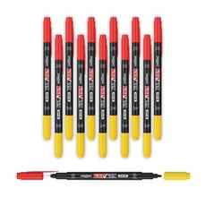 펜맥스 양면 컴퓨터용 사인펜 레드 + 블랙, 혼합색상, 12개 완구_취미/STEAM완구 반품 최저가 3,420원