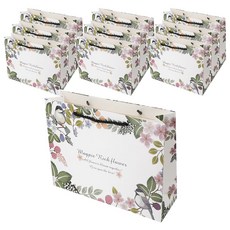 리드홈 사랑스러운 플로랄 코팅 쇼핑백 중, 혼합색상, 10개 홈인테리어/캔들/캔들홀더 반품 최저가 7,980원