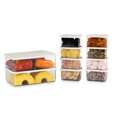 인콕 크린킵스 냉장고 정리용기 1호 165ml x 8p + 5호 1200ml x 2p, 1세트 주방용품/특수저장용기 반품 최저가 4,480원