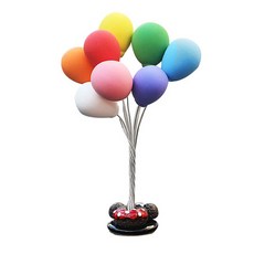 앤티스 차량용 3D 인테리어 장식, 블랙오색풍선, 1개 자동차용품/인테리어 반품 최저가 6,380원