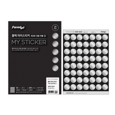 폼텍 마이스티커 프린트 전용 라벨지 25mm 26 실버, 56칸, 10개 문구/오피스/사무용품 전문관 반품 최저가 8,340원