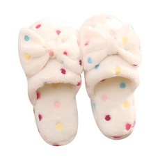 마켓감성 극세사 리본 겨울 실내화, 베이지, 1개 홈인테리어/카페트/쿠션 반품 최저가 4,320원