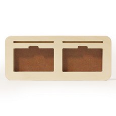 에이트리스 자작나무 POP 명함 꽂이 트레이B 브라운, 2단, 1개 문구/오피스/사무용품 전문관 반품 최저가 10,230원