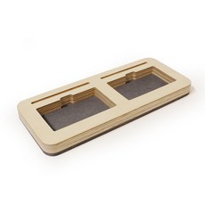 에이트리스 자작나무 POP 명함 꽂이 트레이B 네이비그레이, 2단, 1개 문구/오피스/사무용품 전문관 반품 최저가 6,730원